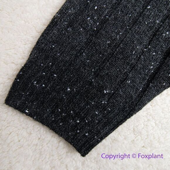 NEW Madewell Donegal dowden Henley Sweater in Coziest Yarn, black, plus size 3X - Picture 8 of 16